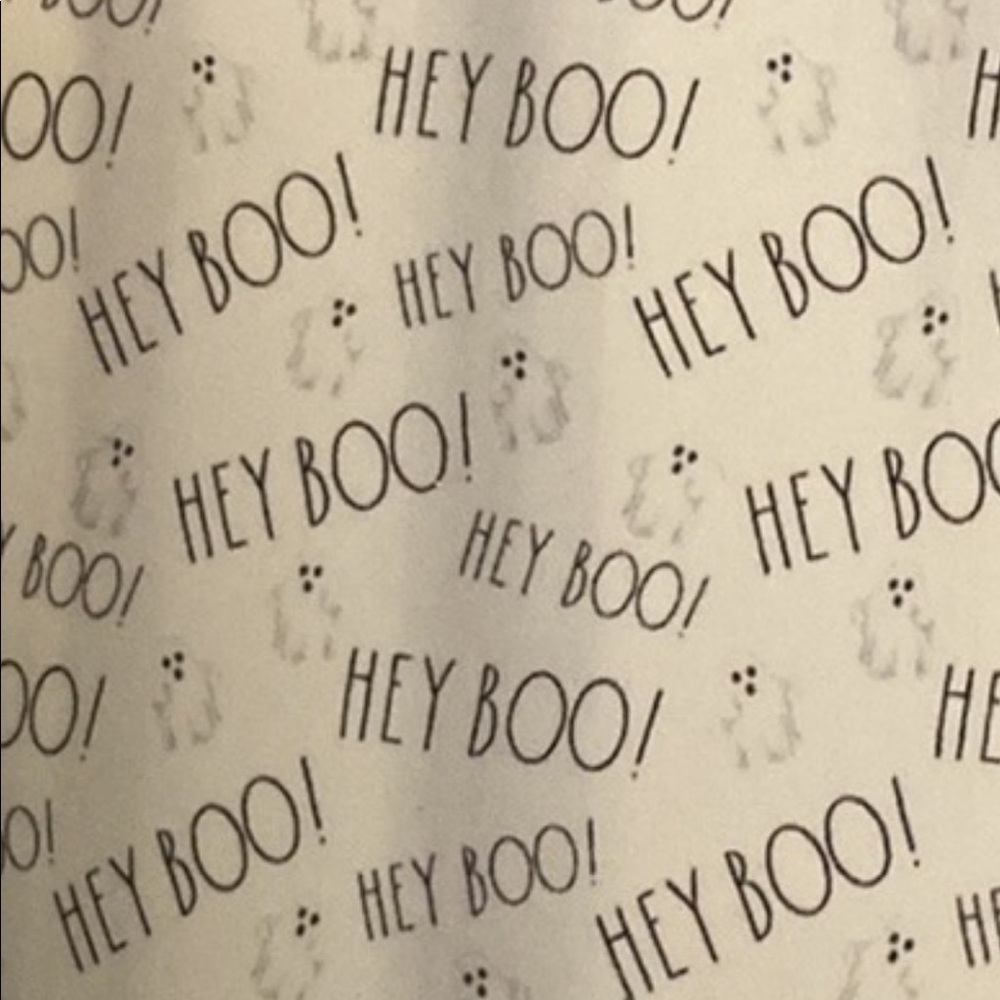Ghost shower curtain